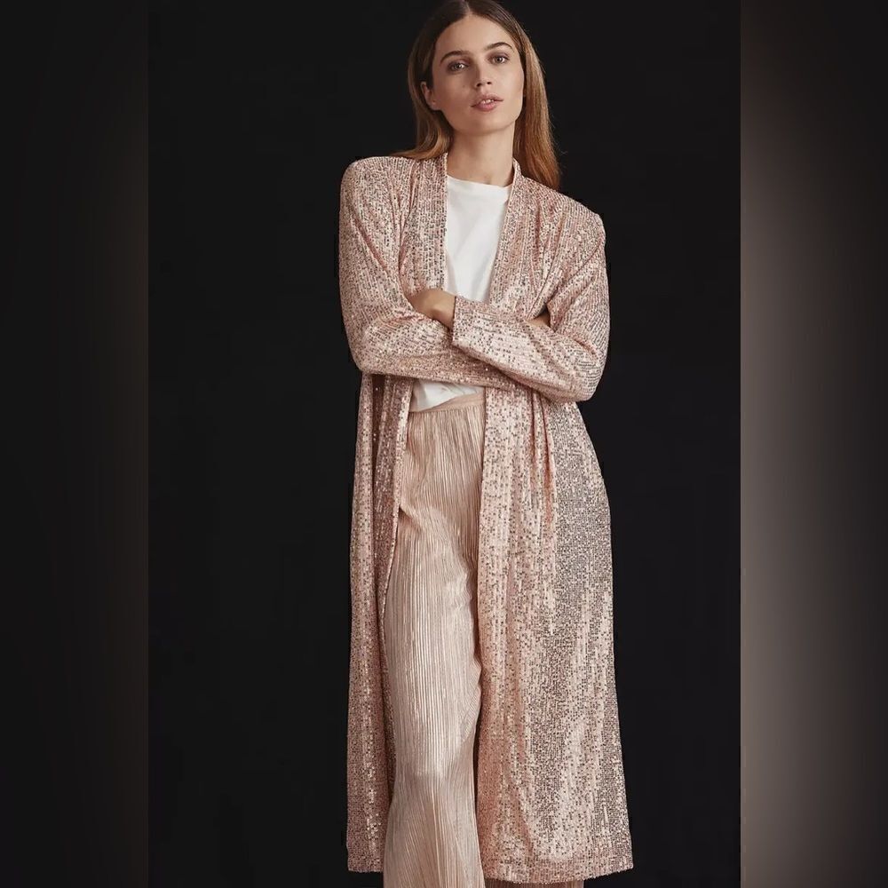 Anthropologie Mare Mare Sequin Duster NWT
